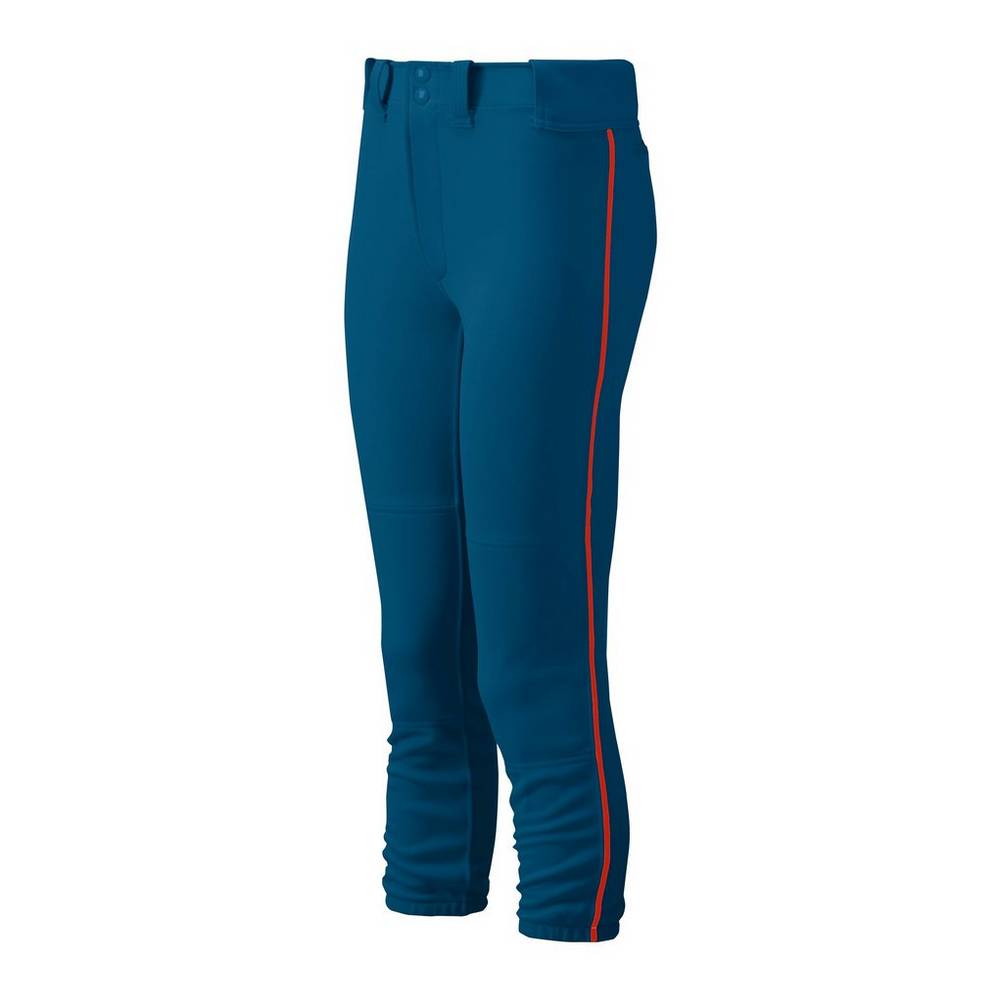 Damske Tepláky Mizuno Belted Piped Softball Námornícka Modrá/Červené Vypredaj MAPI48753
